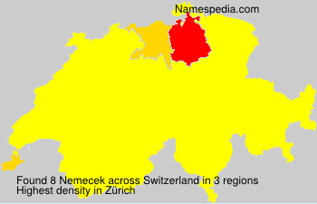 Surname Nemecek in Switzerland