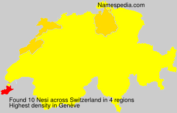 Surname Nesi in Switzerland