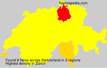 Surname Neve in Switzerland