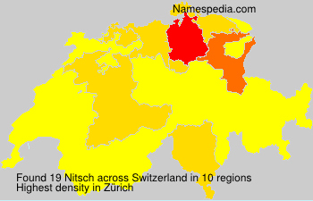 Surname Nitsch in Switzerland