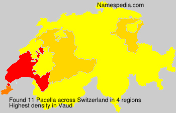 Surname Pacella in Switzerland
