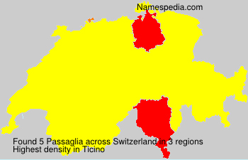 Surname Passaglia in Switzerland