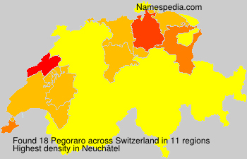 Surname Pegoraro in Switzerland