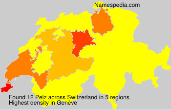 Surname Pelz in Switzerland