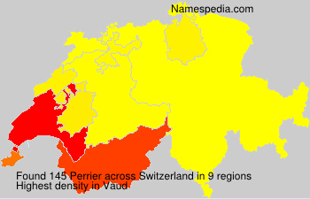 Surname Perrier in Switzerland