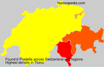 Surname Pradella in Switzerland