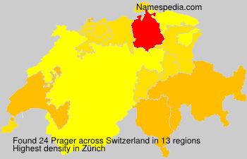 Surname Prager in Switzerland