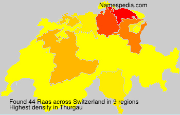 Surname Raas in Switzerland