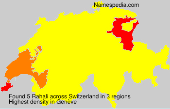 Surname Rahali in Switzerland