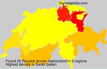 Surname Ravaioli in Switzerland