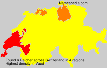 Surname Reicher in Switzerland