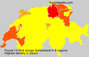 Surname Rick in Switzerland