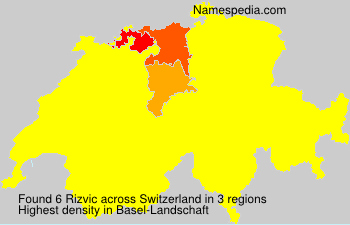 Surname Rizvic in Switzerland