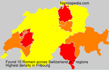 Surname Romani in Switzerland