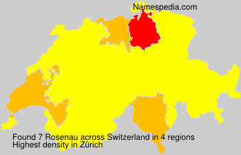 Surname Rosenau in Switzerland