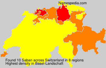 Surname Saban in Switzerland