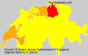 Surname Sadriji in Switzerland