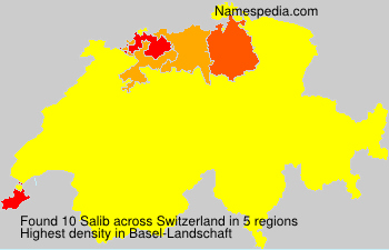 Surname Salib in Switzerland