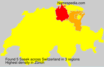 Surname Sasek in Switzerland