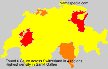 Surname Sauro in Switzerland