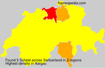 Surname Scheid in Switzerland