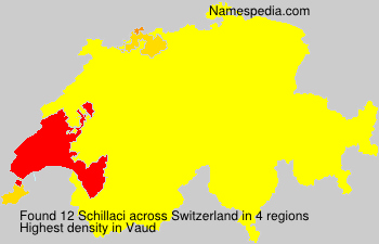 Surname Schillaci in Switzerland