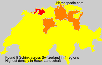 Surname Schink in Switzerland