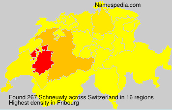 Surname Schneuwly in Switzerland