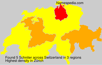 Surname Schniter in Switzerland