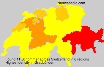 Surname Schommer in Switzerland