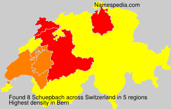 Surname Schuepbach in Switzerland
