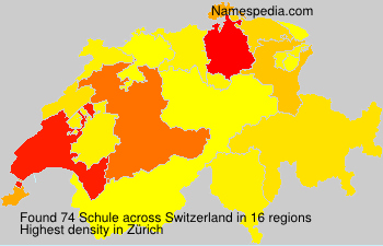 Surname Schule in Switzerland