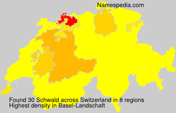 Surname Schwald in Switzerland