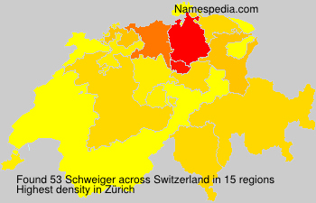 Surname Schweiger in Switzerland
