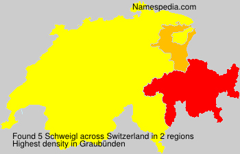 Surname Schweigl in Switzerland