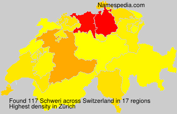 Surname Schweri in Switzerland