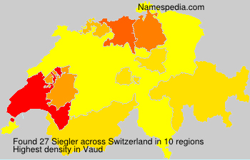 Surname Siegler in Switzerland