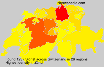 Surname Sigrist in Switzerland