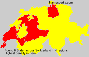 Surname Slater in Switzerland