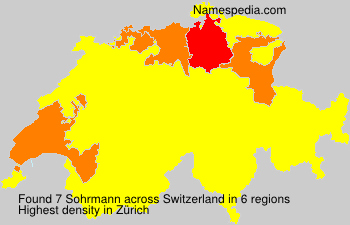 Surname Sohrmann in Switzerland