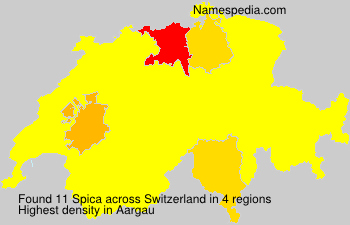 Surname Spica in Switzerland