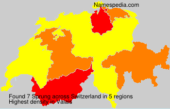 Surname Sprung in Switzerland