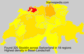 Surname Stocklin in Switzerland