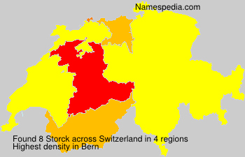 Surname Storck in Switzerland