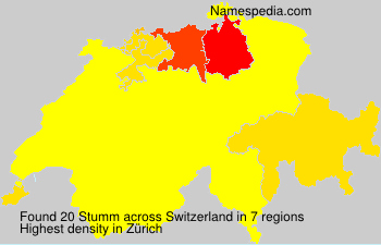 Surname Stumm in Switzerland