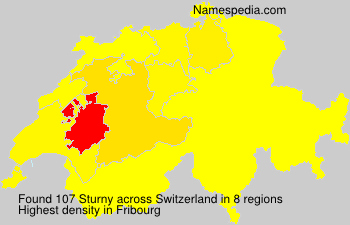 Surname Sturny in Switzerland