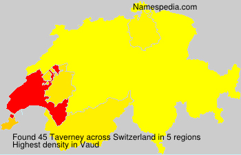 Surname Taverney in Switzerland