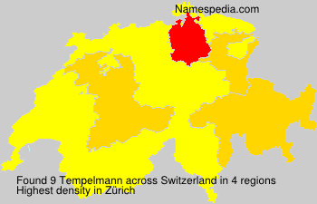 Surname Tempelmann in Switzerland