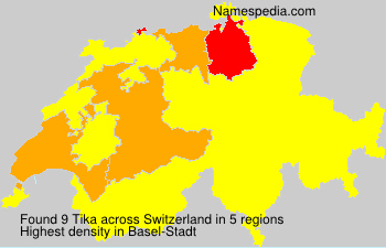 Surname Tika in Switzerland