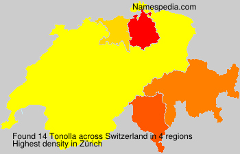 Surname Tonolla in Switzerland
